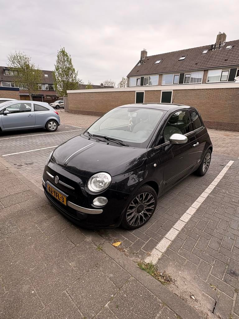 Fiat 500 1.2 69pk 2012 Zwart | Opknapper, Auto's, 1242 cc, 4 cilinders, 840 kg, Zwart