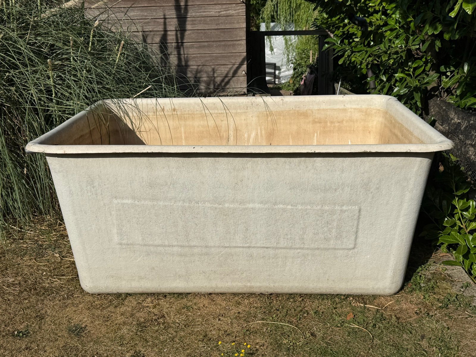 Grote polyester bak met afvoer, Tuin en Terras, Ophalen, Gebruikt