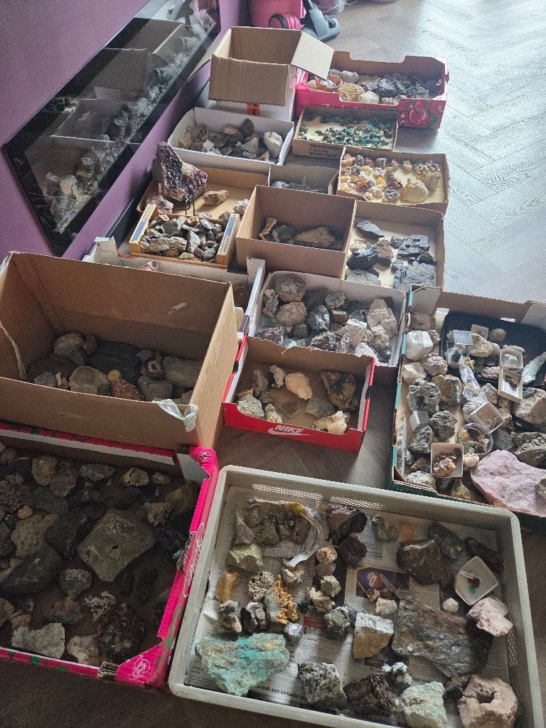 Grote mineralen verzameling, Verzamelen, Mineralen en Fossielen, Ophalen
