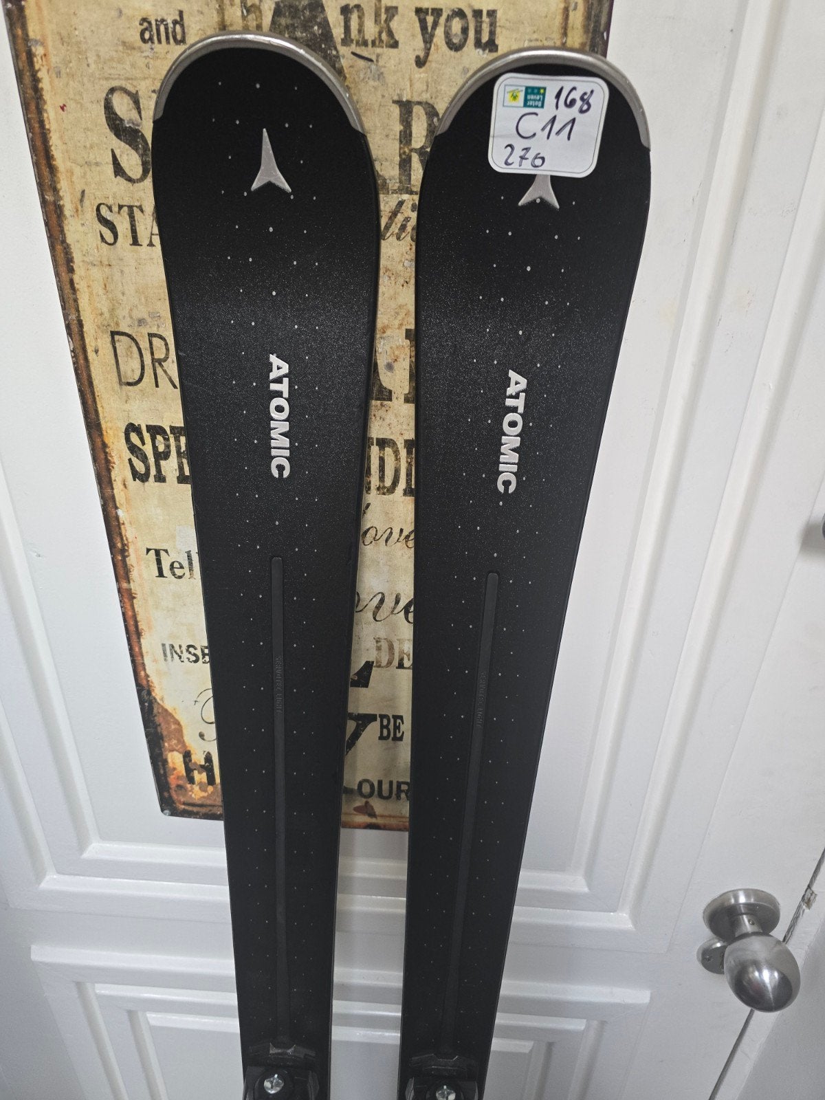 168cm ATOMIC CLOUD C11 DAMES GEVORDERD SKIS TOP CONDITIE, 160 tot 180 cm, Ophalen of Verzenden, Zo goed als nieuw, Carve