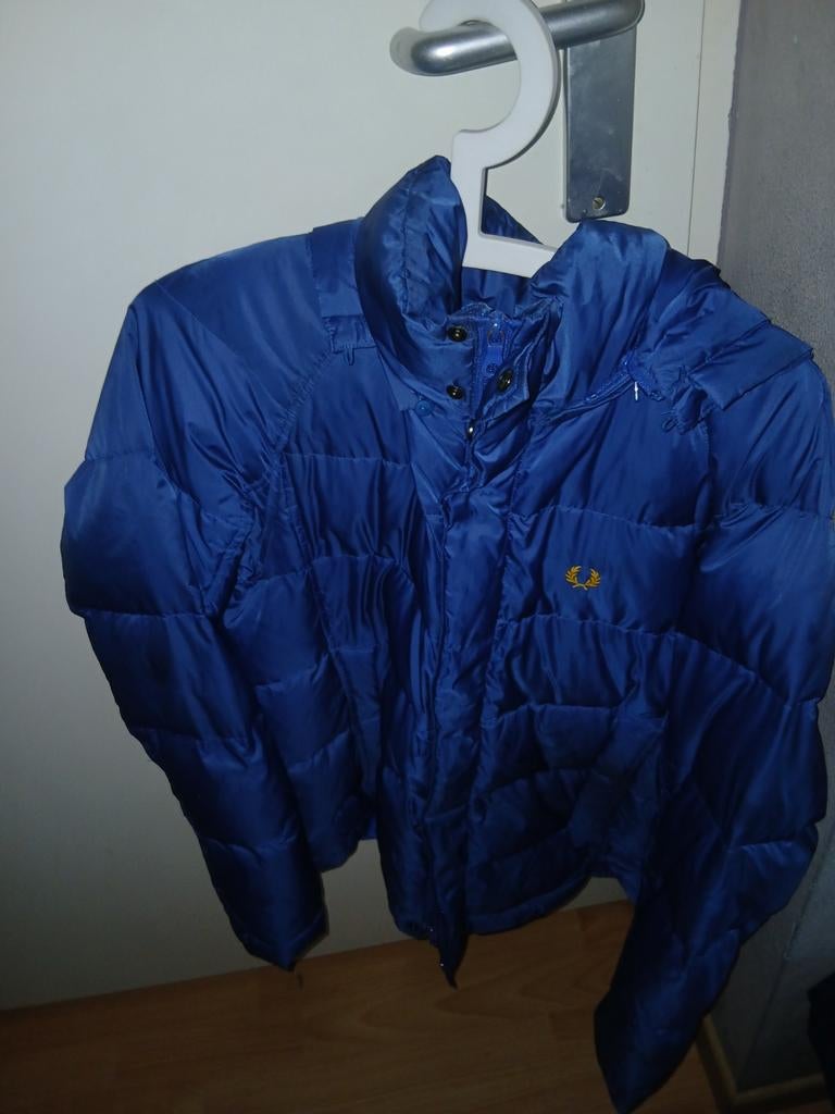 Fred Perry winterjas, blauw maat m, Ophalen of Verzenden