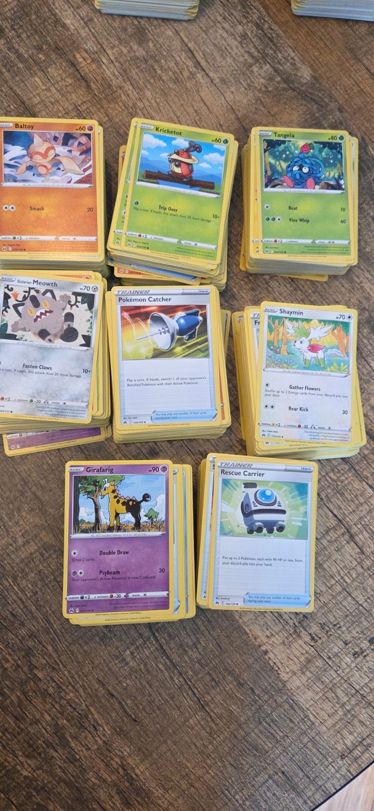 +/- 800 Crown Zenith bulk kaarten pokémon, Ophalen of Verzenden, Zo goed als nieuw, Meerdere kaarten
