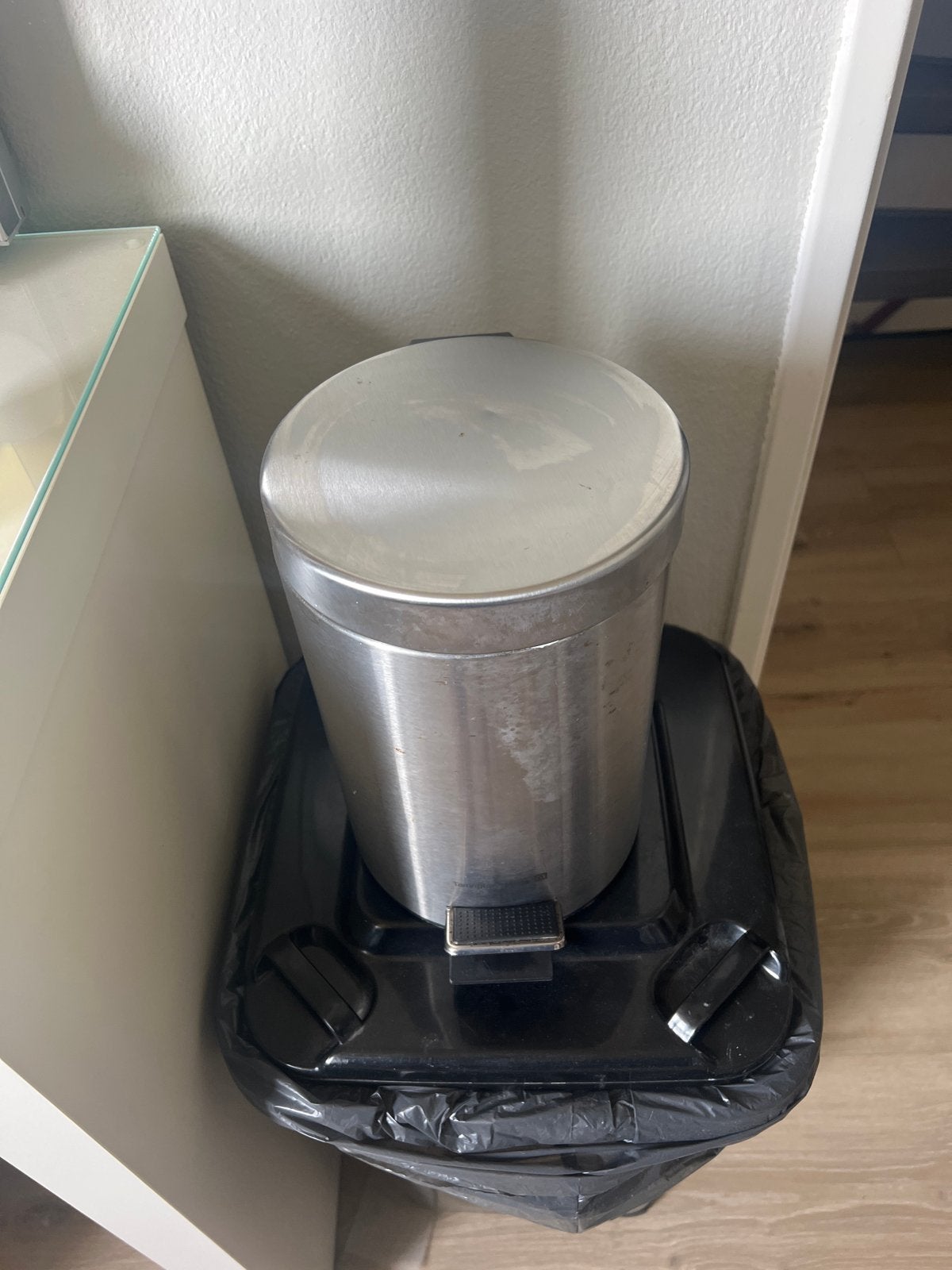 Tarrington House Pedaalemmer RVS 3L, Gebruikt, Met pedaal, Ophalen of Verzenden, Minder dan 10 liter