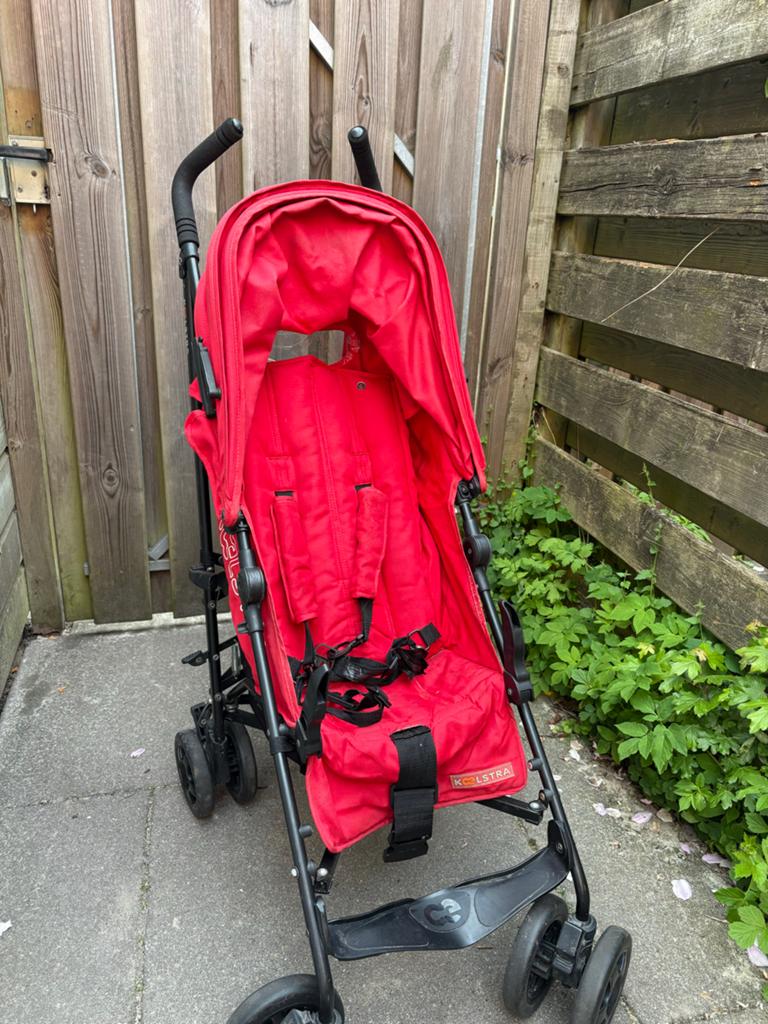 Koelstra Buggy - Rood, Gebruikt maar in goede staat, Ophalen, Gebruikt, Koelstra, Verstelbare rugleuning