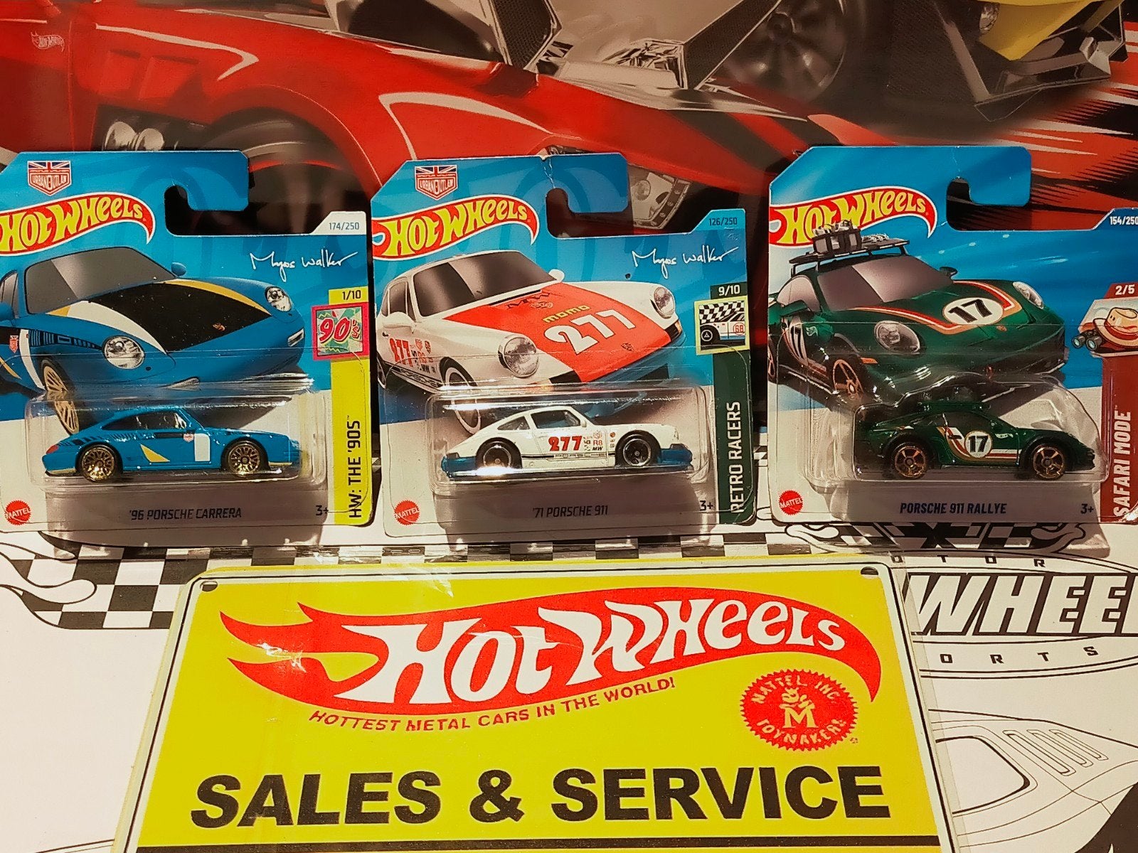 Hot Wheels Porsche Collectie - 3 stuks, Ophalen of Verzenden, Nieuw, Auto