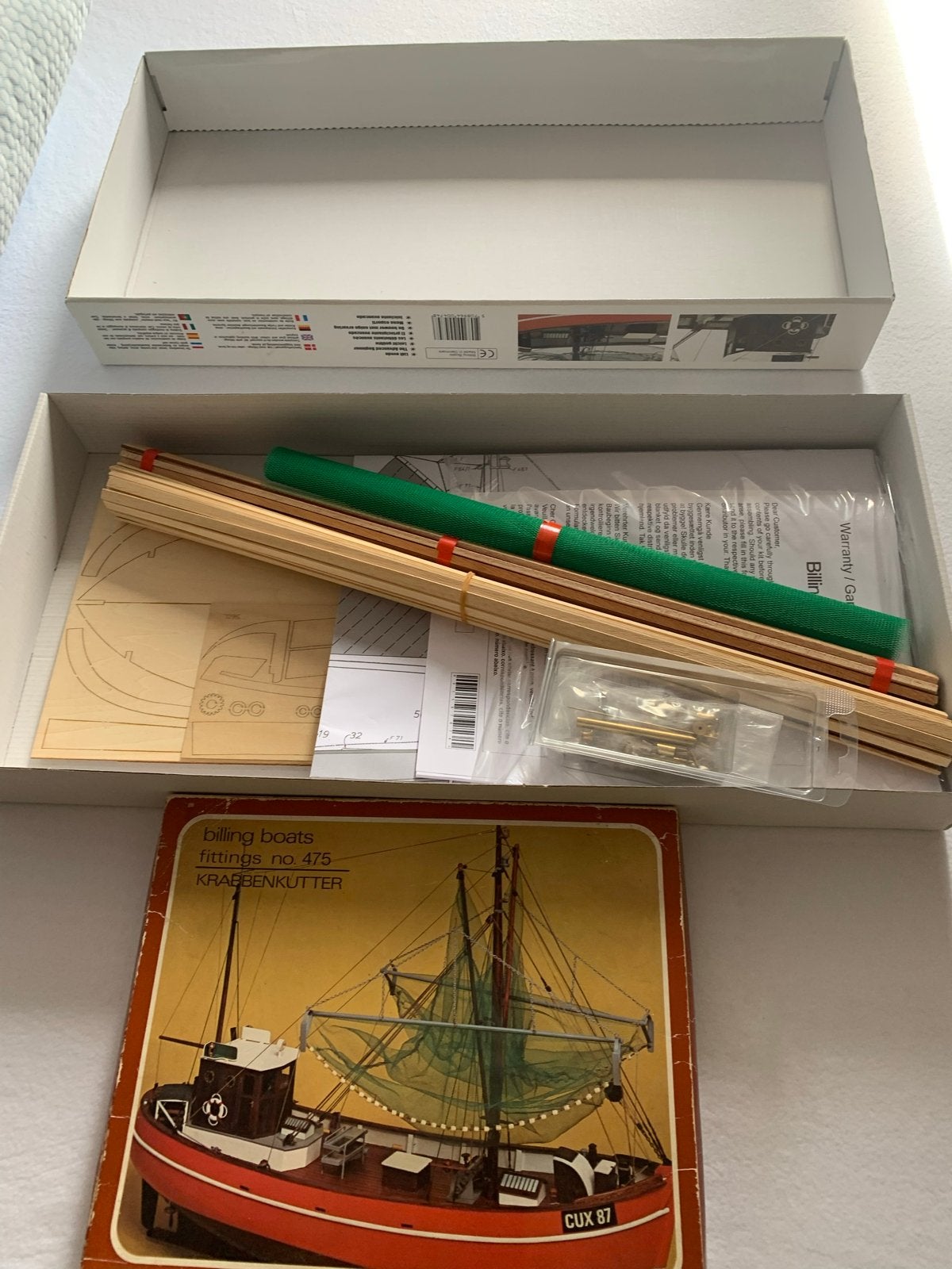 Modelbouw kotter - Billing Boats Krabbenkutter Cux 87, Ophalen of Verzenden, Nieuw, Groter dan 1:32, Overige merken