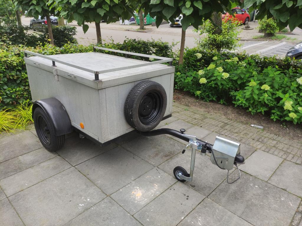 Bagagewagen aanhanger te huur voor vakantie - huren 50eu/wk, Ophalen, Gebruikt
