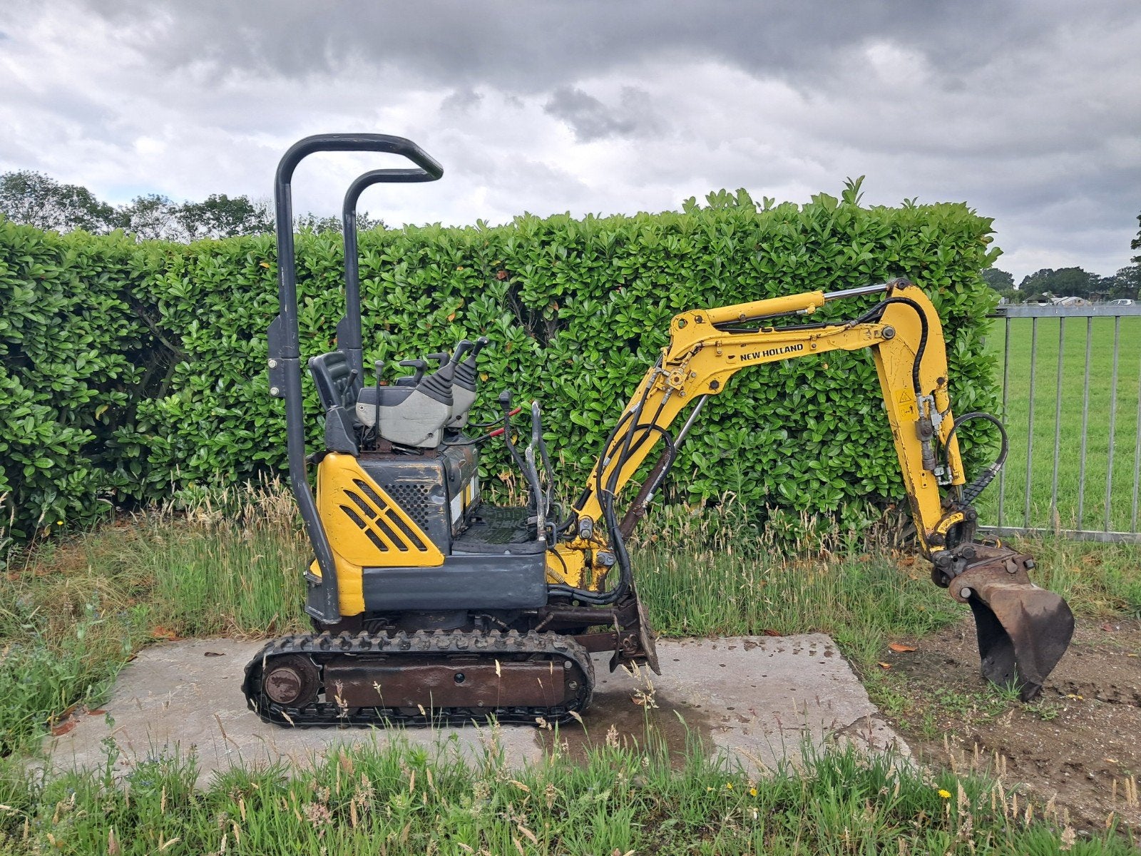 Minigraver New Holland E9SR / Hydr. Snelwissel / Minikraan, Ophalen of Verzenden