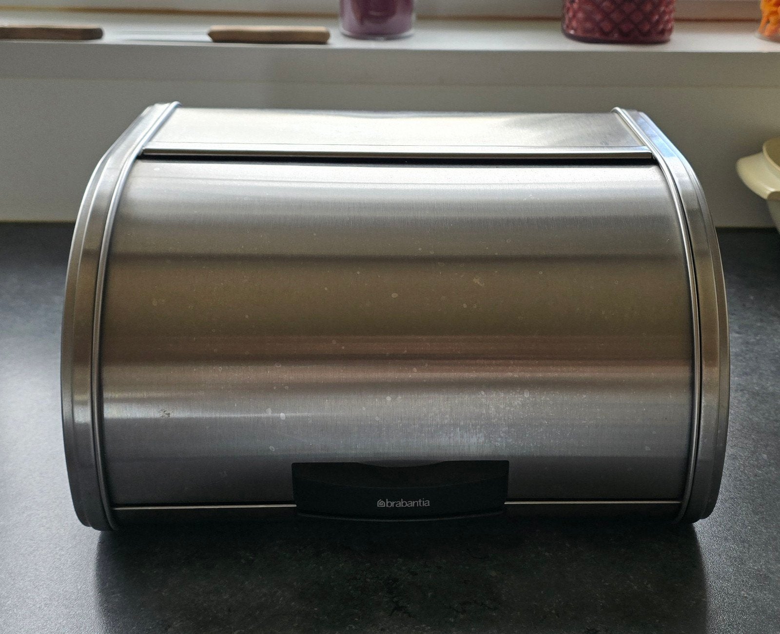 Brabantia Broodtrommel - RVS Roll-top, Gebruikt, Zilver, Ophalen of Verzenden, Metaal