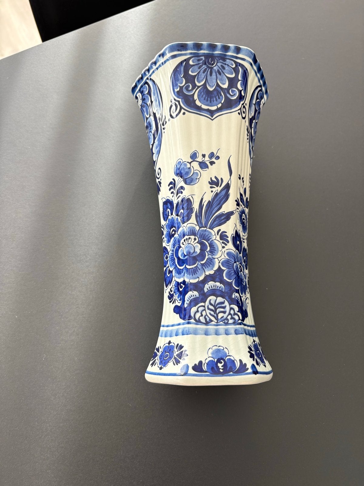 Delfts blauwe vaas, handwerk, Holland, Ophalen of Verzenden