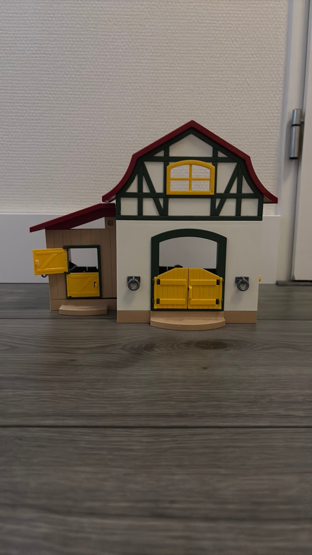 Playmobil paardenstal met veel opbergruimte, Gebruikt, Gebouw, Complete set, 1.2.3