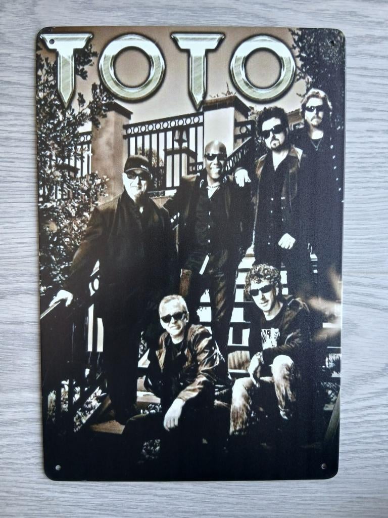 Toto 20x30 cm Metalen Reclamebord, Ophalen of Verzenden, Nieuw, Poster, Artwork of Schilderij