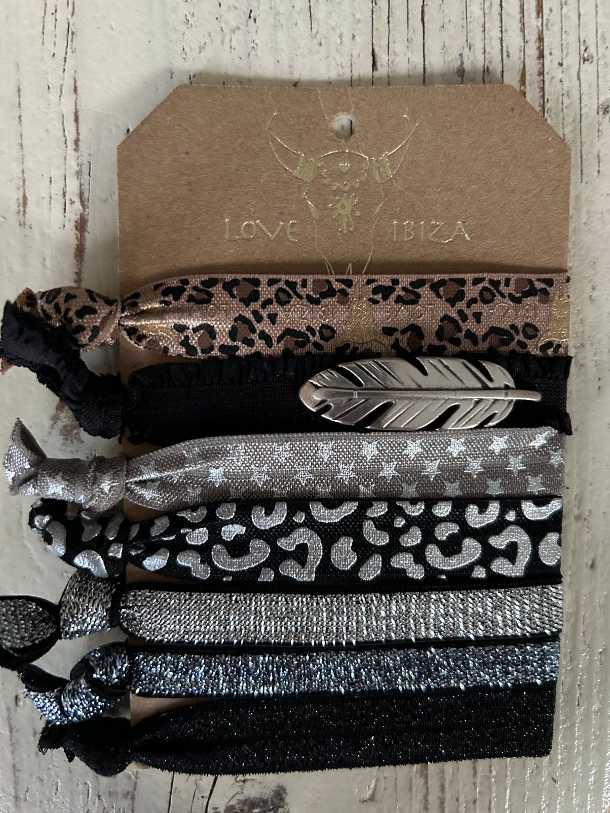 7 Ibiza elastiekjes / armbandjes LOVE IBIZA, Ophalen of Verzenden, Nieuw, Elastiek