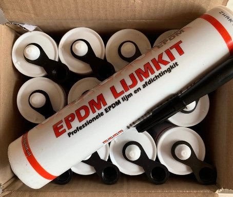 EPDM LIJMKIT ZETTEXMS60SUPERIOR 12 VOOR€48,-GRATIS VERZENDEN, Overige materialen, Zwart, Overige typen, Nieuw