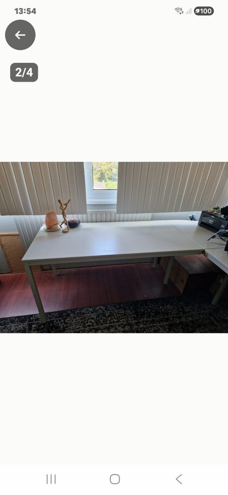 Ouderwets kwaliteitsbureau (demontabel), Huis en Inrichting, Metaal, Hoekbureau, Ophalen of Verzenden, Zo goed als nieuw