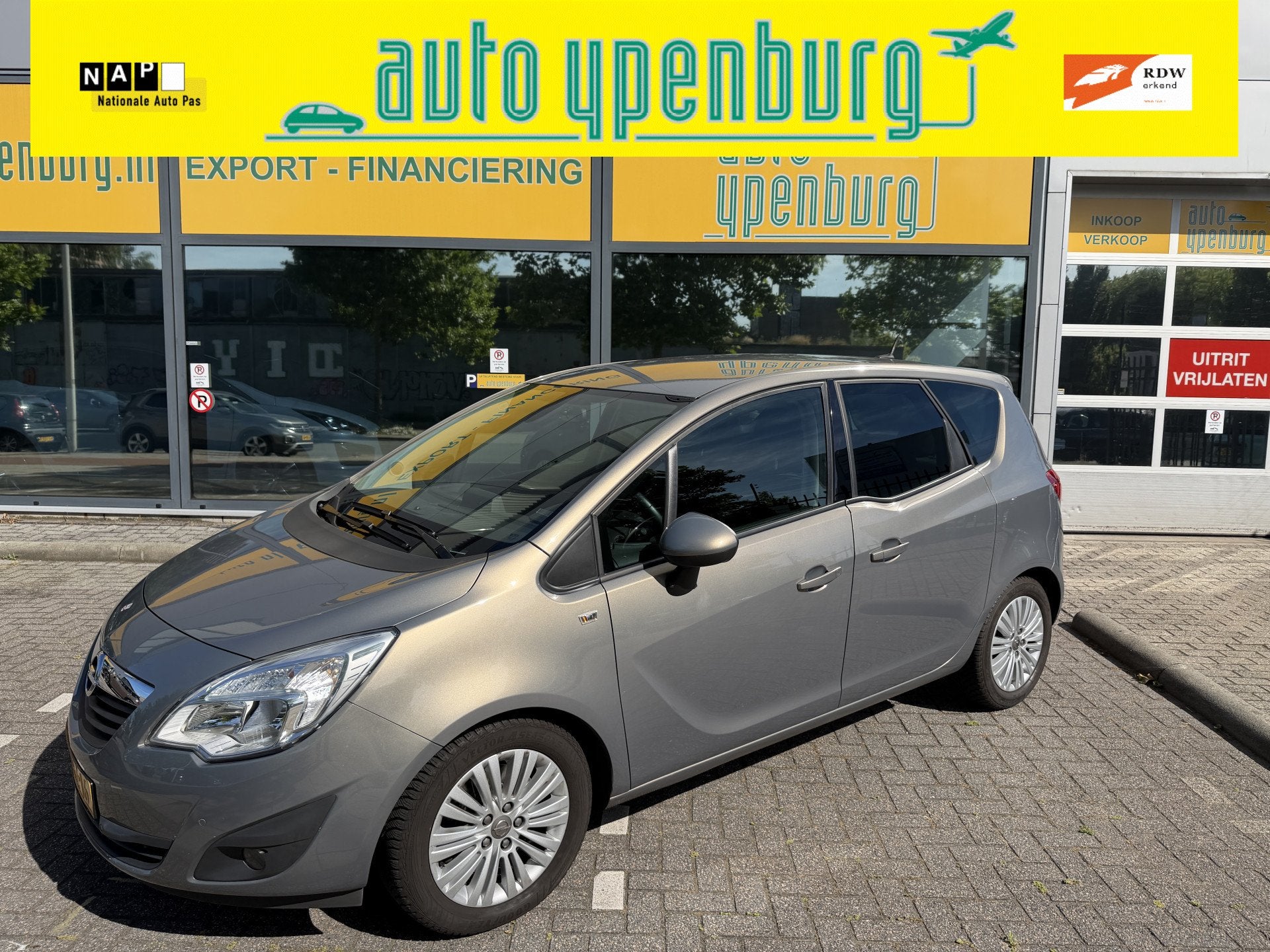 Opel Meriva 1.4 Turbo Cosmo Automaat * 45.347 Km * Navi * Ai, Auto's, Parkeersensor, Stof, Gebruikt, 4 cilinders