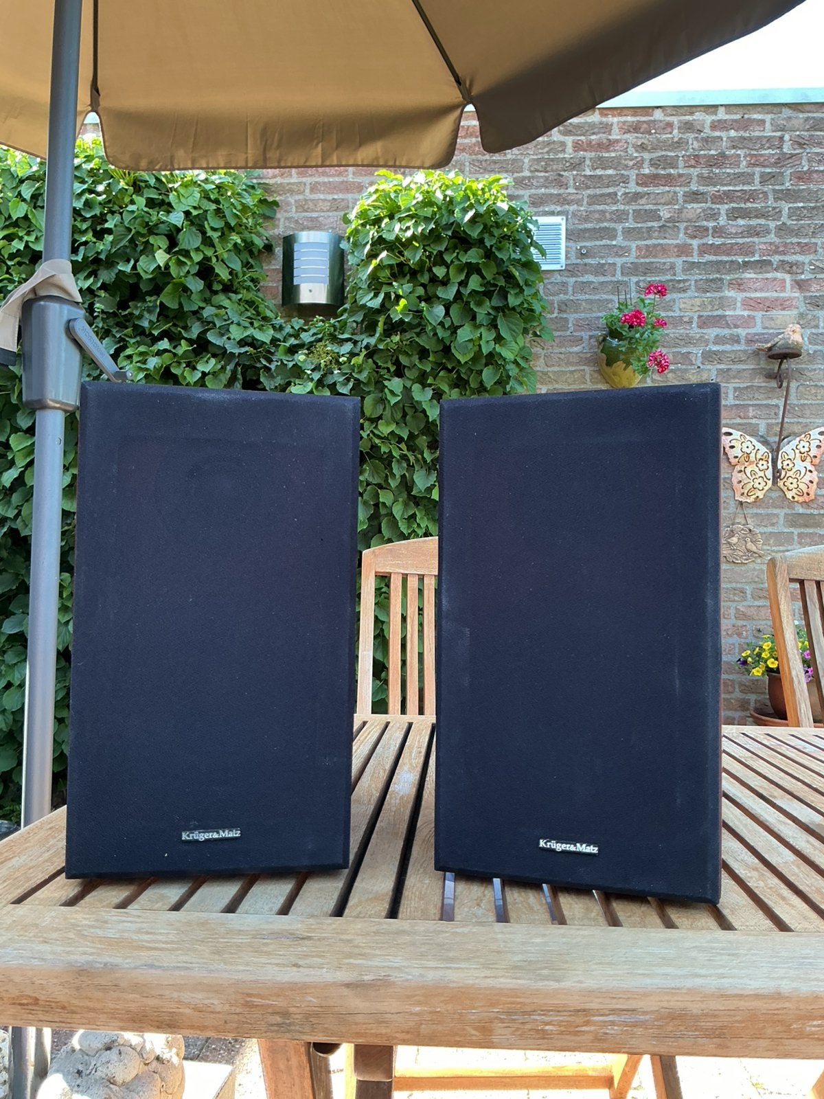 Te koop: een set speakers Kruger en Matz, model KM 1584, Audio, Tv en Foto, Luidsprekers, Gebruikt, Basreflex, Minder dan 60 watt