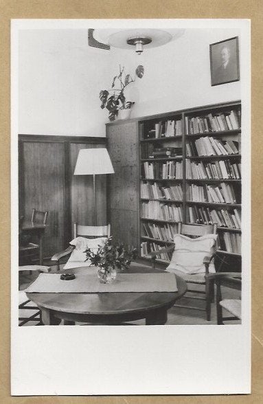 Oude foto C.S. Colgaardinus Bibliotheek Arnhem, Ophalen of Verzenden, 1920 tot 1940, Gelopen, Gelderland