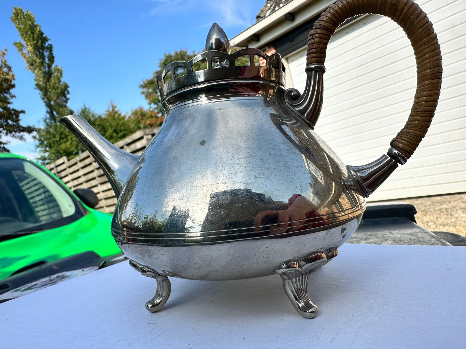 Metalen theepot 1930?, Ophalen of Verzenden