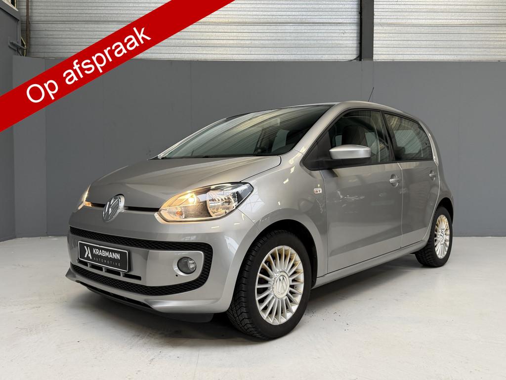 Volkswagen up! 1.0 high up! Cruise|Airco|Navi (bj 2013), Auto's, Volkswagen, Stof, Gebruikt, 4 stoelen, Bedrijf