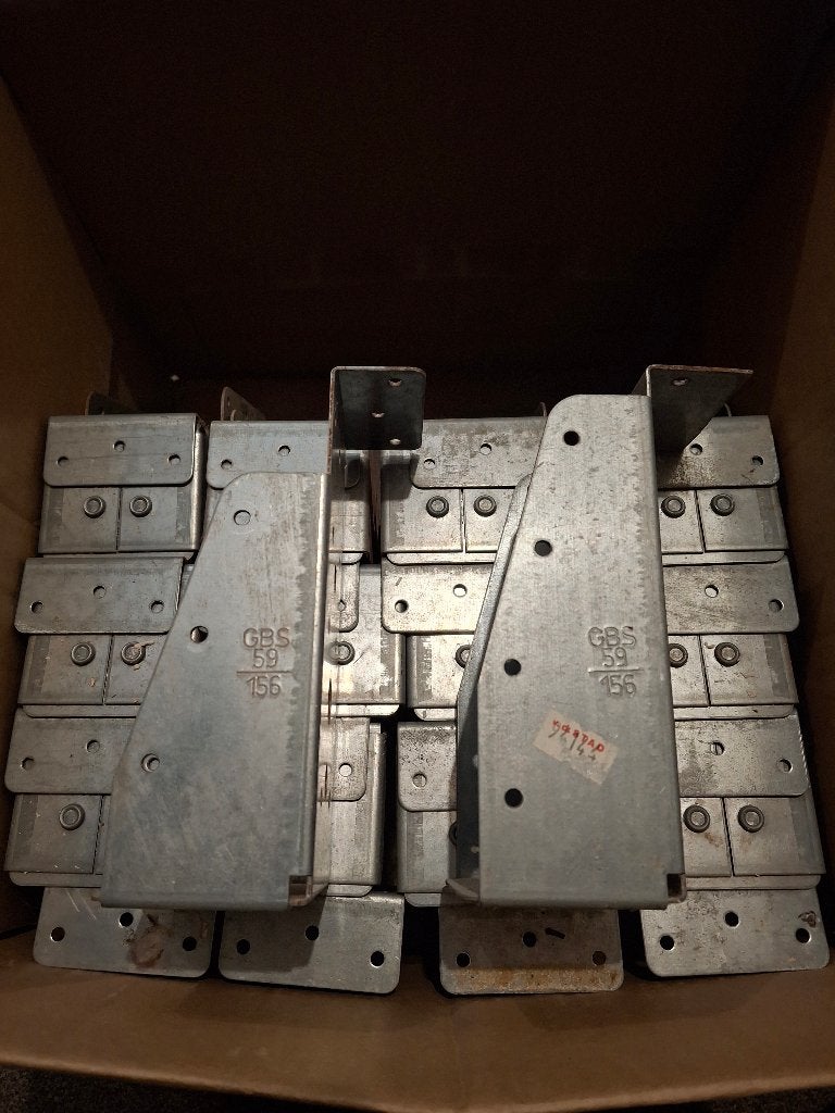GB balkdragers 59x156mm, 30 stuks, Ophalen, Gebruikt, 100 tot 250 mm, Overige typen