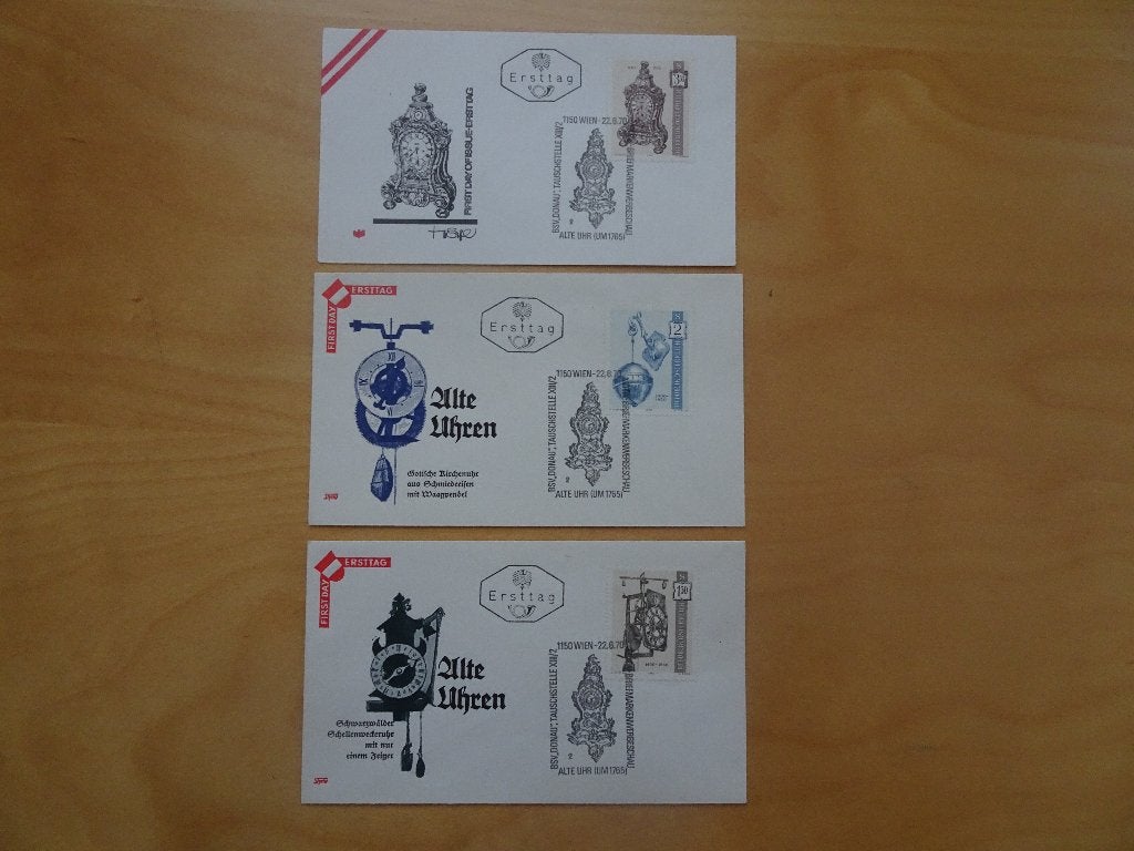 FDC's Oostenrijk, Postzegels en Munten, Postzegels | Eerstedagenveloppen, Ophalen of Verzenden, Onbeschreven, Europa
