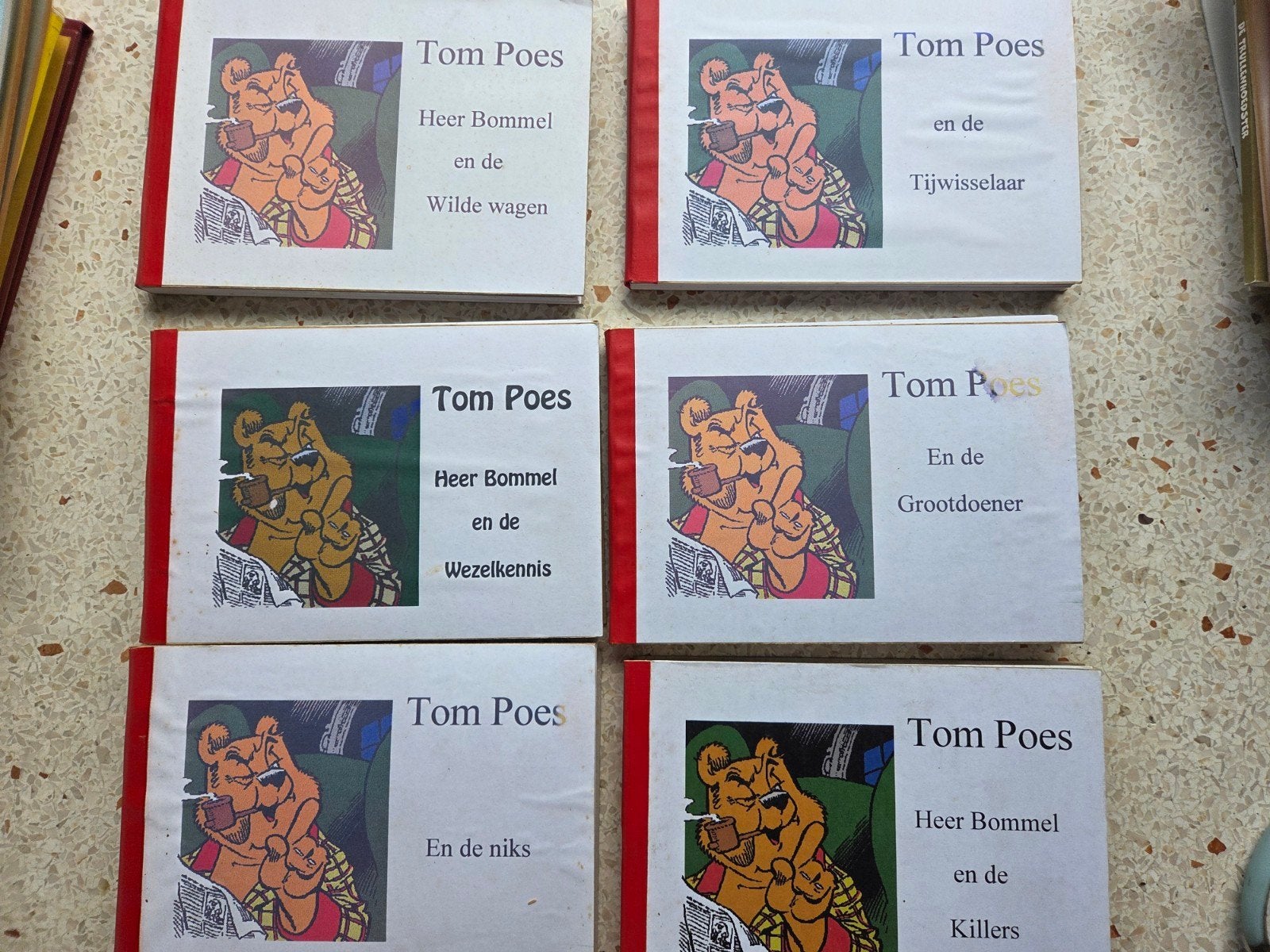 tom poes 6x bundeling krantenstrips, Meerdere stripboeken, Verzenden, Gelezen, Marten Toonder