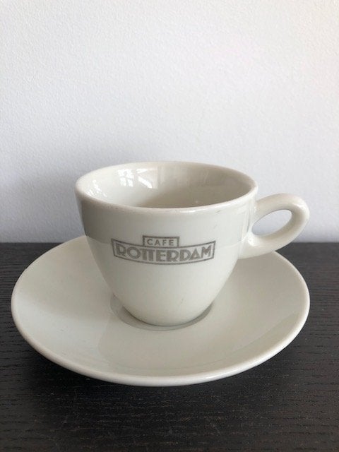 Nieuw 1 kopje van “cafe Rotterdam”  150 ml, Overige merken, Ophalen of Verzenden, Zo goed als nieuw, Overige stijlen