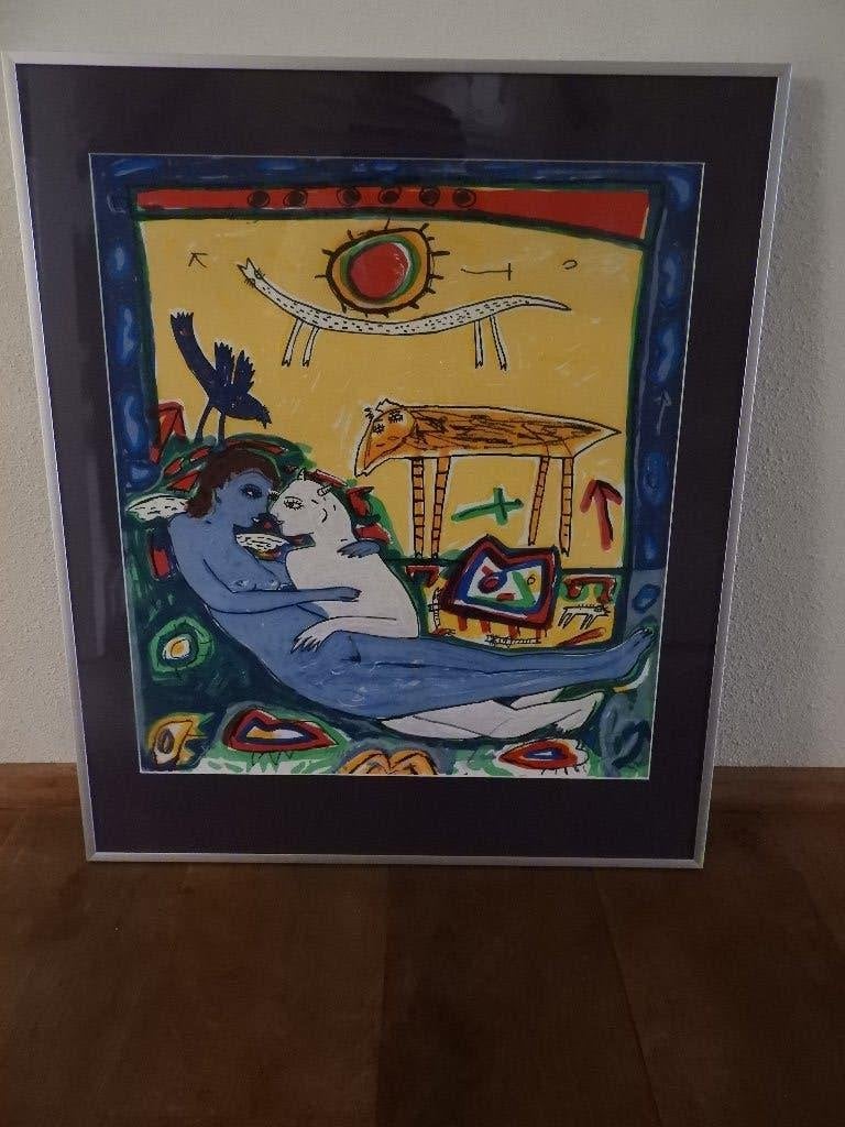 litho, Zeefdruk, Gelimiteerde oplage, Abstract, Ophalen