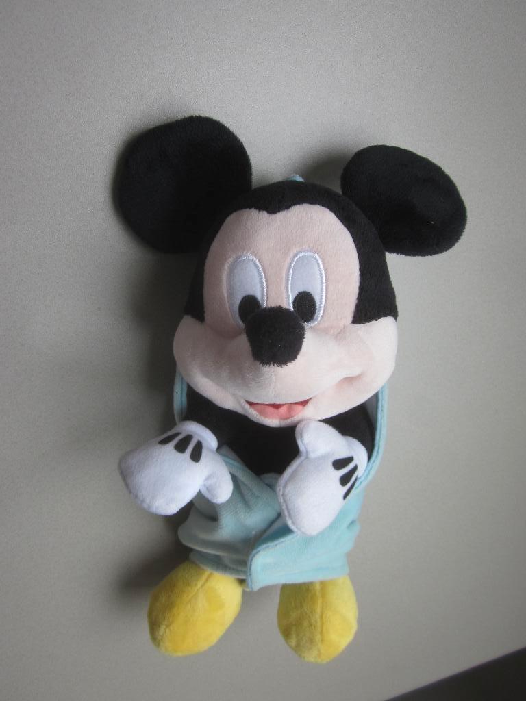 Disney Nicotoy Simba Toys Mickey Mouse knuffel met doekje, Ophalen of Verzenden, Nieuw, Overige typen
