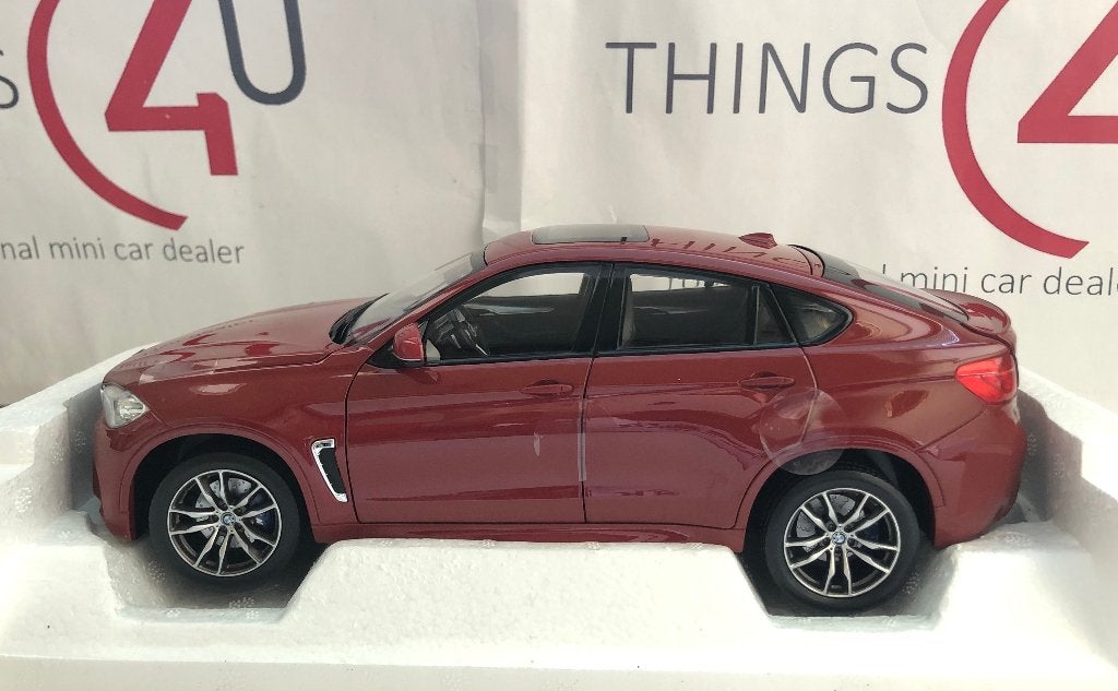 Norev 1:18 BMW X6 M 2015 rood metallic nieuw, Ophalen of Verzenden, Nieuw, Auto, Norev