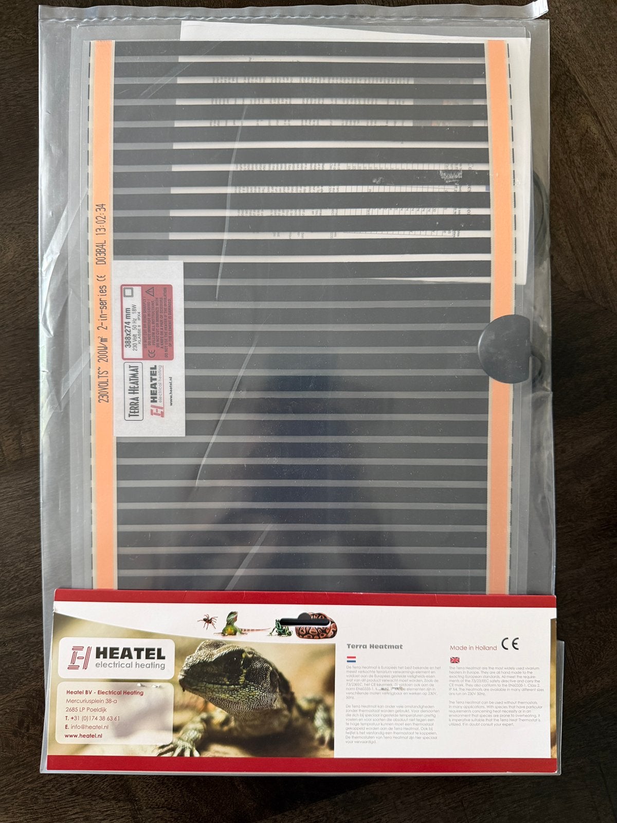 Heatel Warmtemat 388x274mm, Dieren en Toebehoren, Ophalen of Verzenden, Nieuw, Overige typen