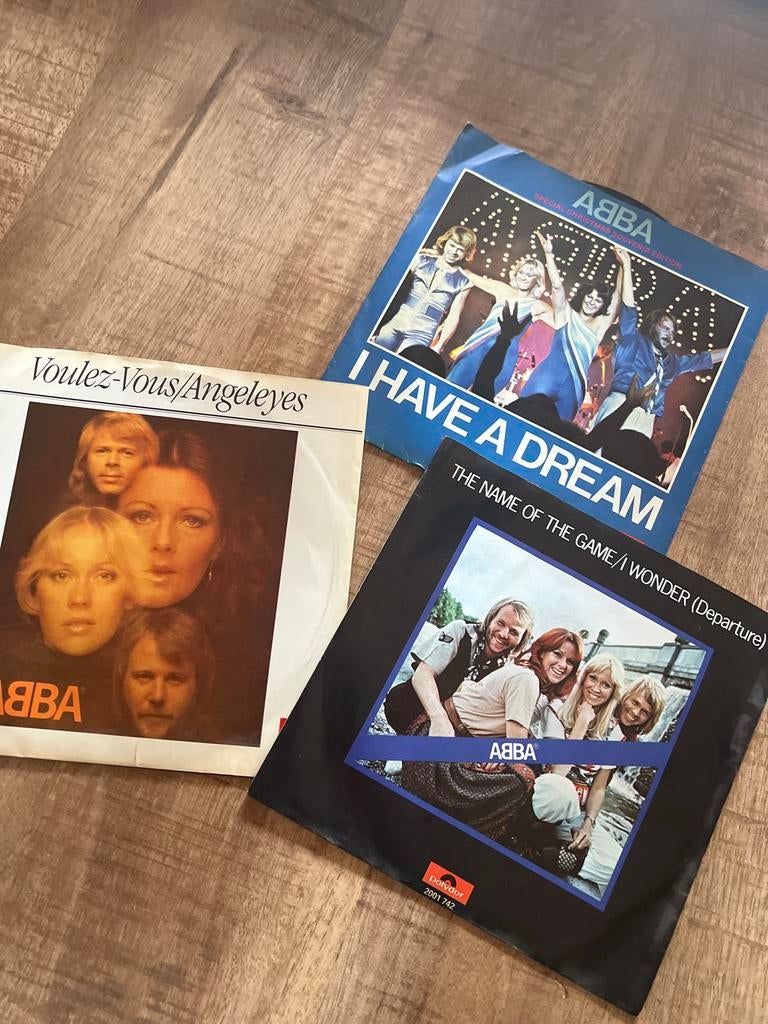 ABBA Singles Collectie: Voulez-Vous, I Have a Dream, The Nam, Gebruikt, 7 inch, Single, Ophalen of Verzenden
