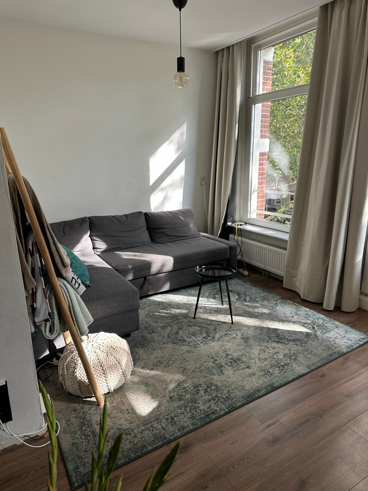 Ikea vloerkleed met patroon - 170x230 cm, Ophalen, Gebruikt, Blauw, 150 tot 200 cm