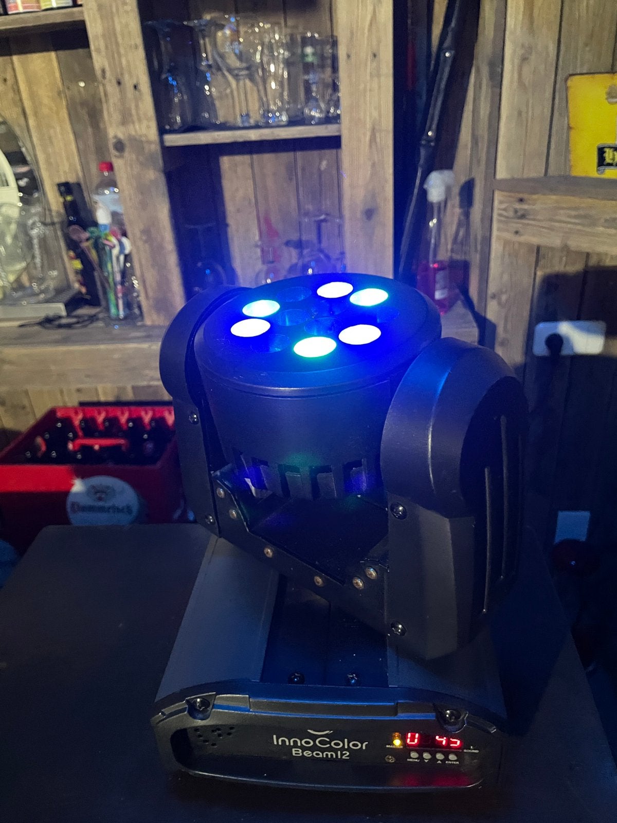 ADJ InnoColor Beam12 LED Moving Head DMX – Werkend, Ophalen of Verzenden, Zo goed als nieuw, Licht, Geluidgestuurd