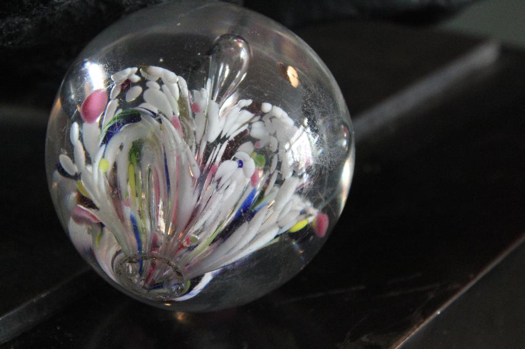 Val St. Lambert antiek glas mondgeblazen kandelaar object, Antiek en Kunst, Ophalen of Verzenden
