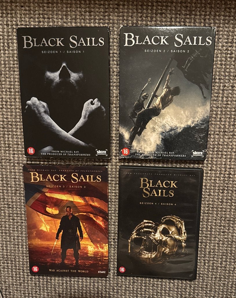 Black Sails Complete Serie, Seizoen 1 t/m 4, NLO, ZELDZAAM, Vanaf 16 jaar, Nederlands, Seizoen 1, Ophalen of Verzenden
