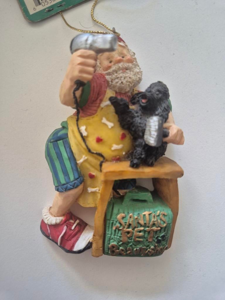 Santa's Pet Beautyshop hanger, hanger leuk voor trimsalon, Ophalen