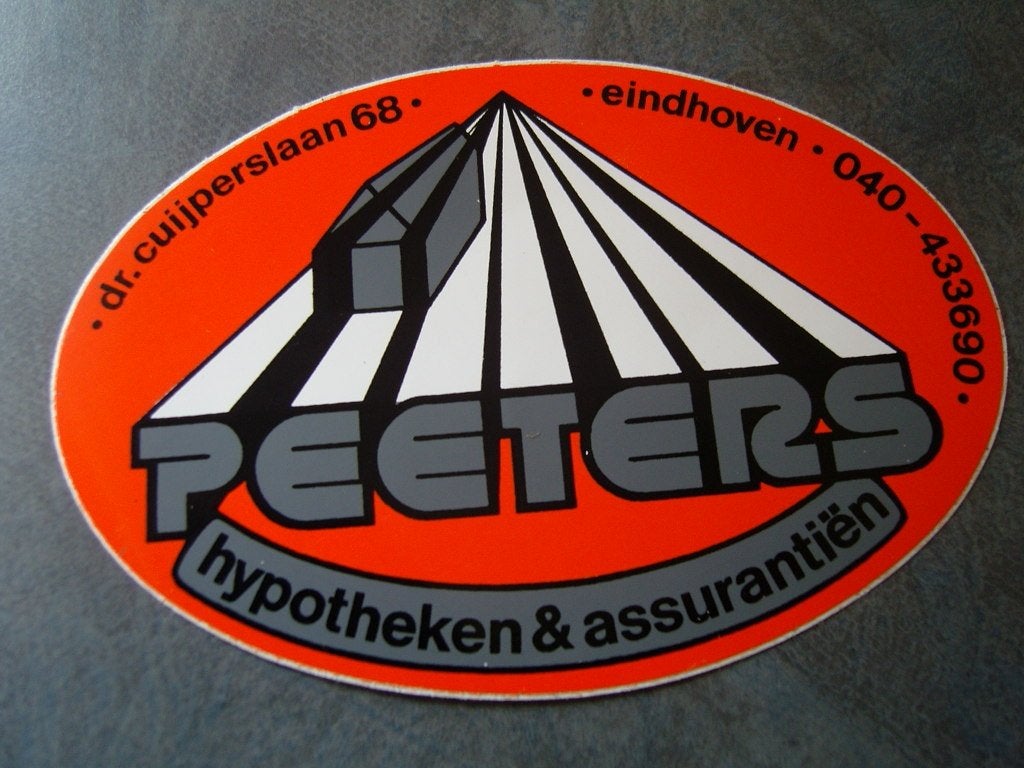 sticker ehv PEETERS dr cuyperslaan 68 hypotheken assurantie, Ophalen, Zo goed als nieuw