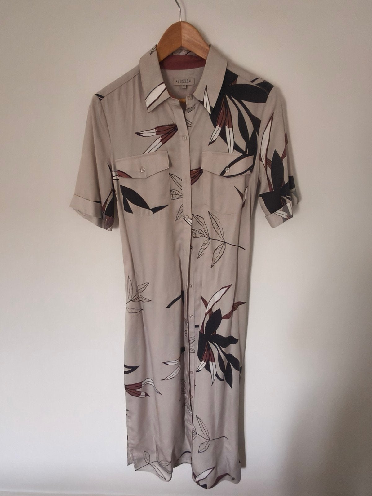 Zusss blouse jurk, met M, Kleding | Dames, Jurken, Maat 38/40 (M), Bruin, Ophalen of Verzenden, Zo goed als nieuw