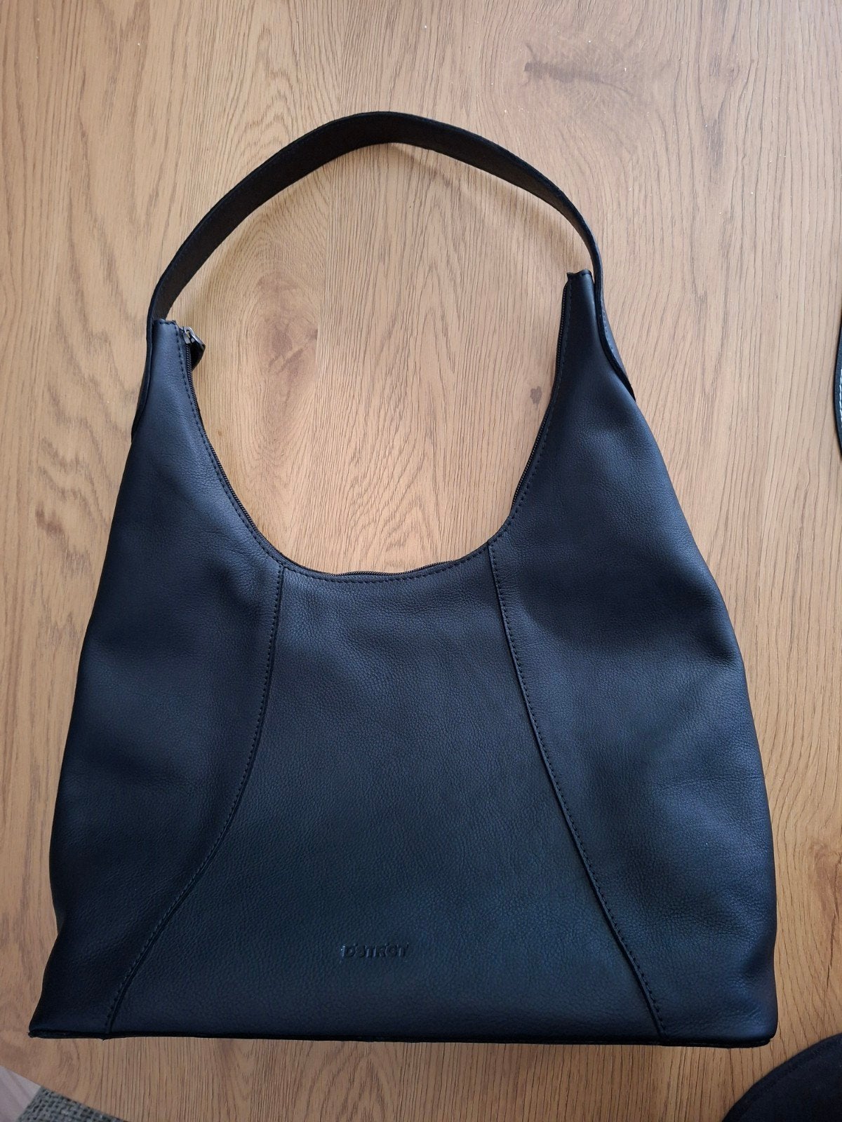 dstrct hobo bag leder, Ophalen, Nieuw, Zwart, Schoudertasje
