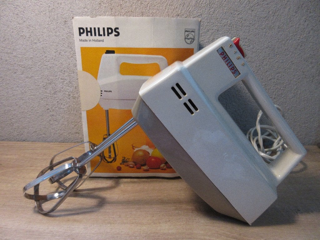 Vintage Philips mixer keukenmixer, Ophalen of Verzenden, Gebruikt, 3 snelheden of meer