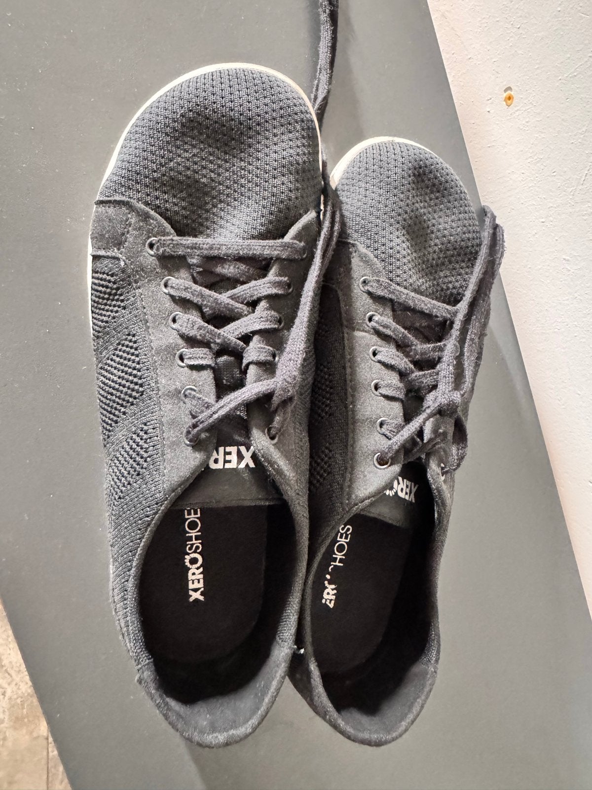 Xero Shoes Dillon Heren Barefoot Sneakers Zwart Maat 45, Ophalen of Verzenden, Zo goed als nieuw, Zwart, Sneakers of Gympen