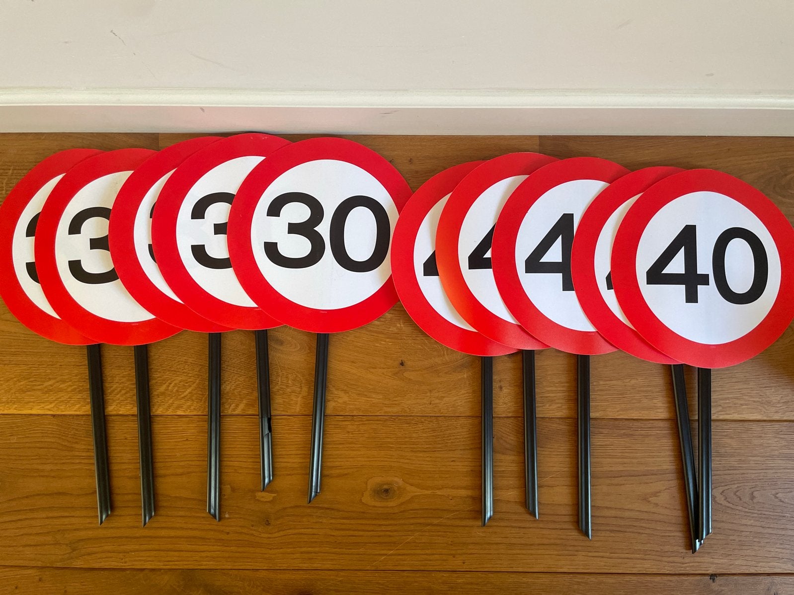 Feestversiering: 30 en 40 jaar, Ophalen of Verzenden, Gebruikt, Versiering, Abraham of Sarah