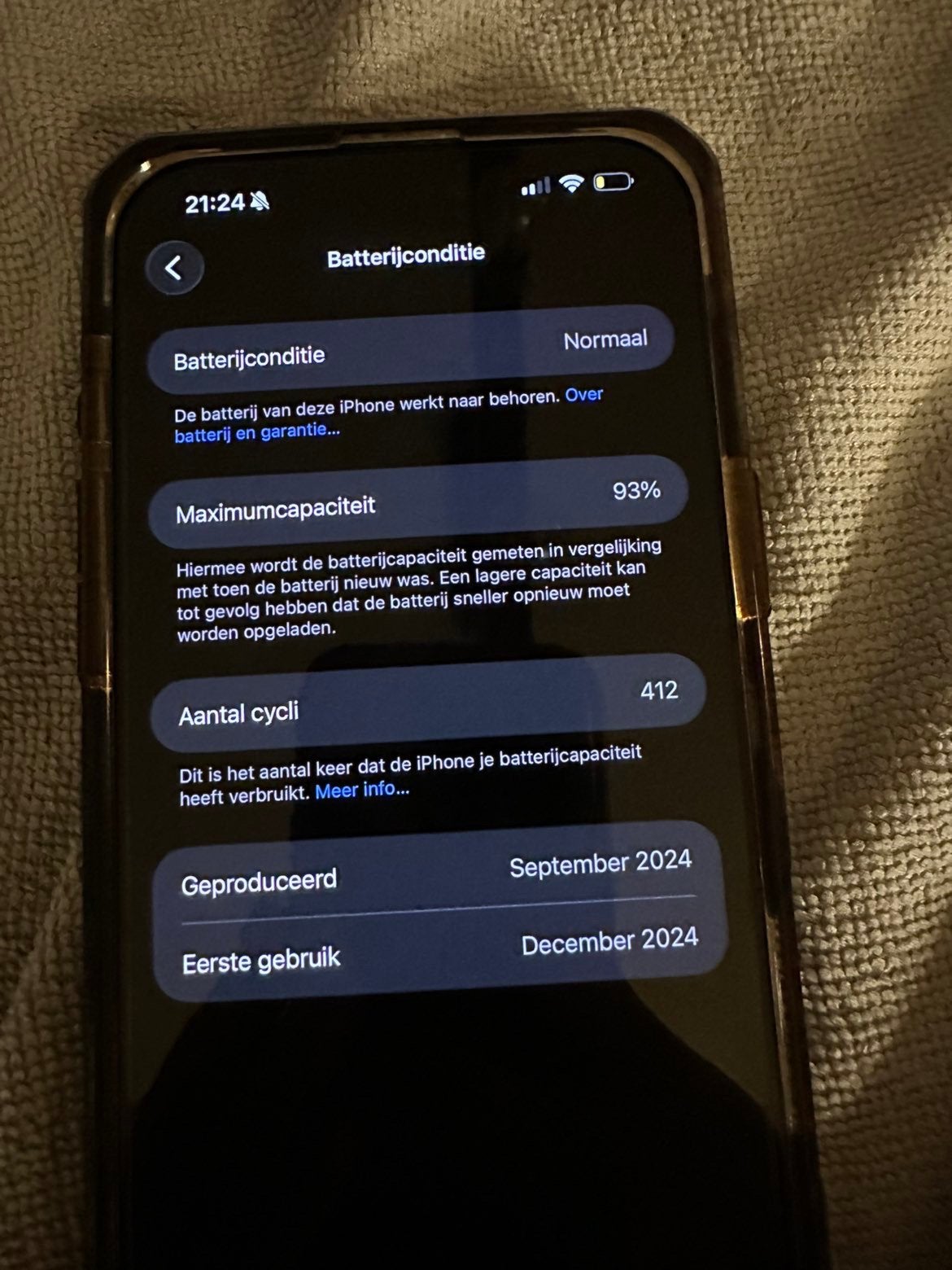 Foto 9 van Iphone 16 pro max 256GB