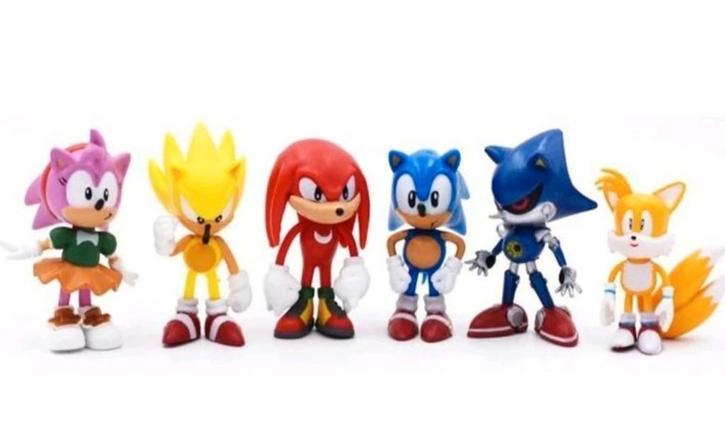 Set van 6 Sonic poppetjes NIEUW, Ophalen of Verzenden, Nieuw
