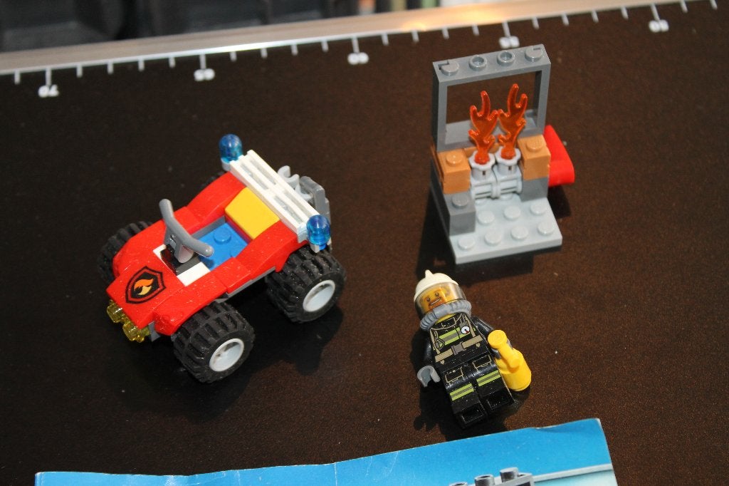 lego city brandweer terreinwagen 60105, Compleet, City, Lego, Ophalen of Verzenden