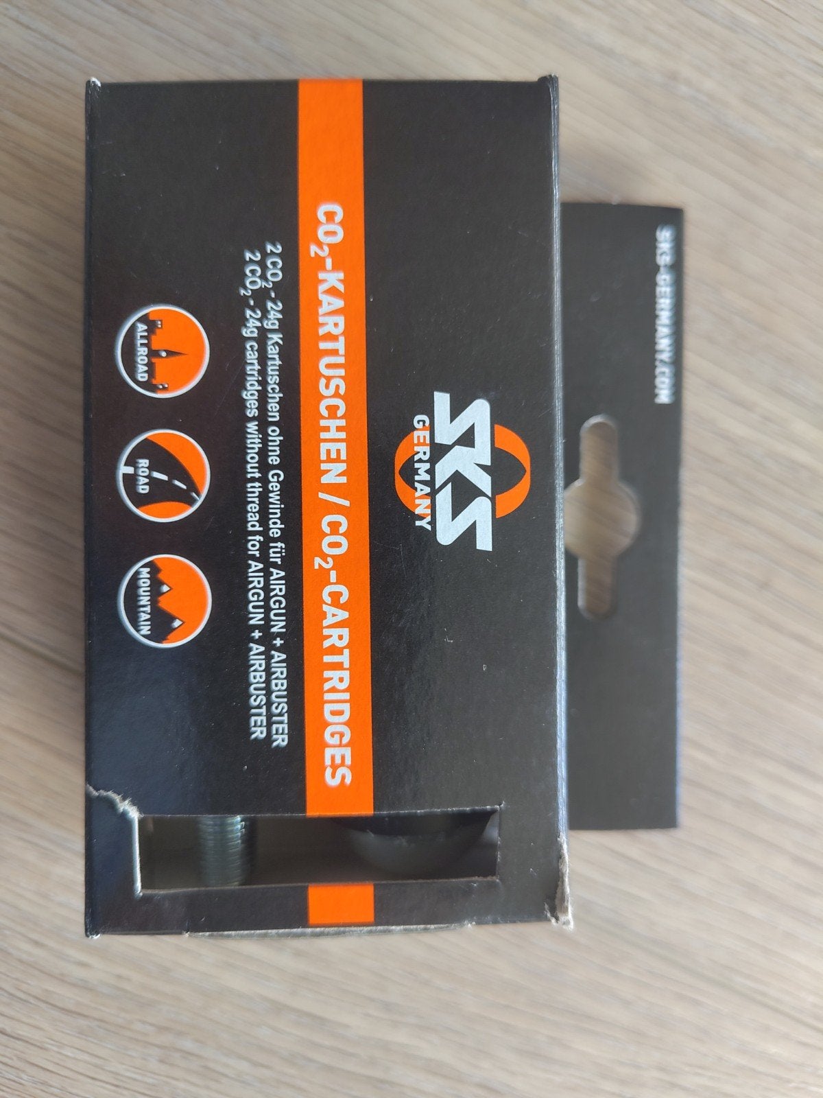 SKS CO2-patronen 24g voor fietsbanden (2 stuks), Ophalen of Verzenden, Nieuw