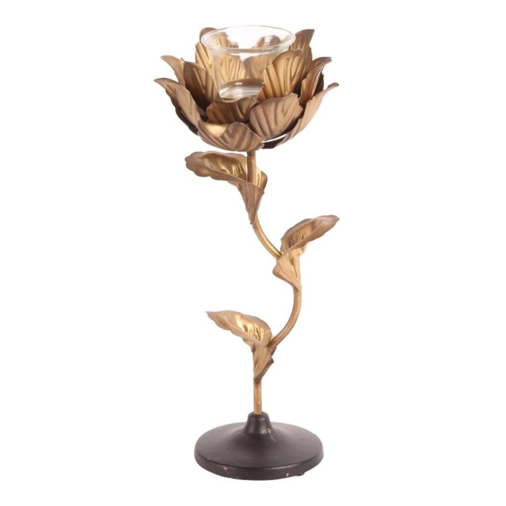 Kandelaar bloem, Huis en Inrichting, Woonaccessoires | Kandelaars en Kaarsen, Overige kleuren, 25 tot 50 cm, Verzenden, Nieuw