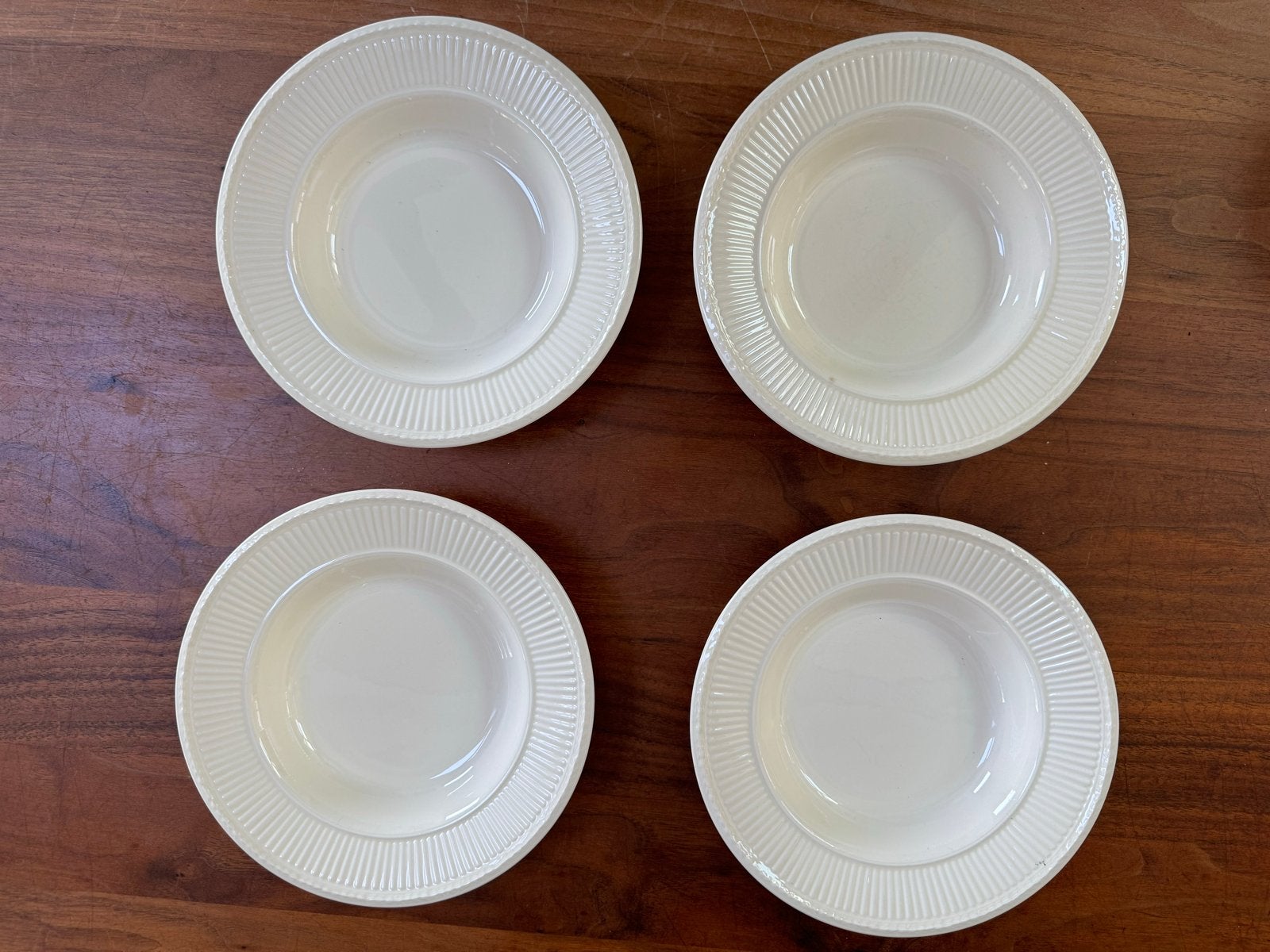 Wedgwood Edme kleine diepe borden- set van 4, Huis en Inrichting, Ophalen of Verzenden, Zo goed als nieuw, Bord(en), Wedgwood